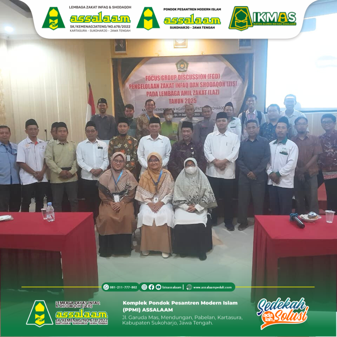 LZIS Assalaam Hadiri Rakor Pengelolaan Zakat, Infaq, dan Shodaqoh di Kemenag Sukoharjo