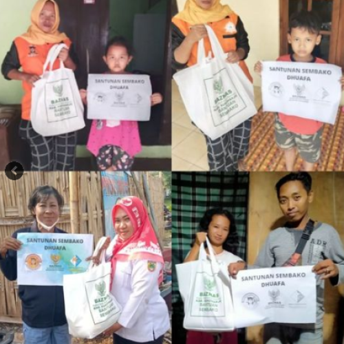 100 Paket Sembako untuk Dhuafa