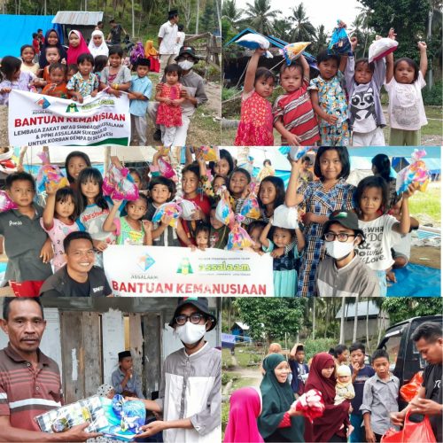 LZIS Assalaam Bantu Korban Gempa Sulbar