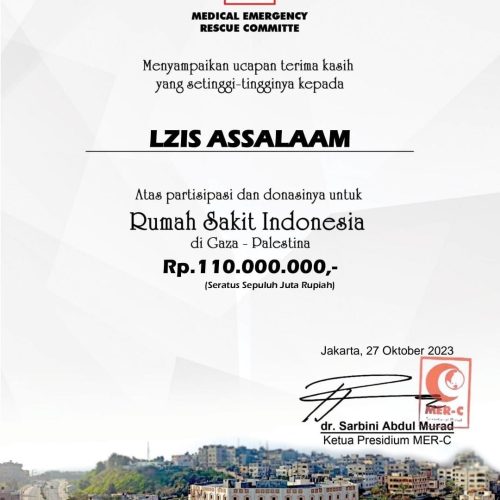 Bantuan Kemanusian Untuk Palestina